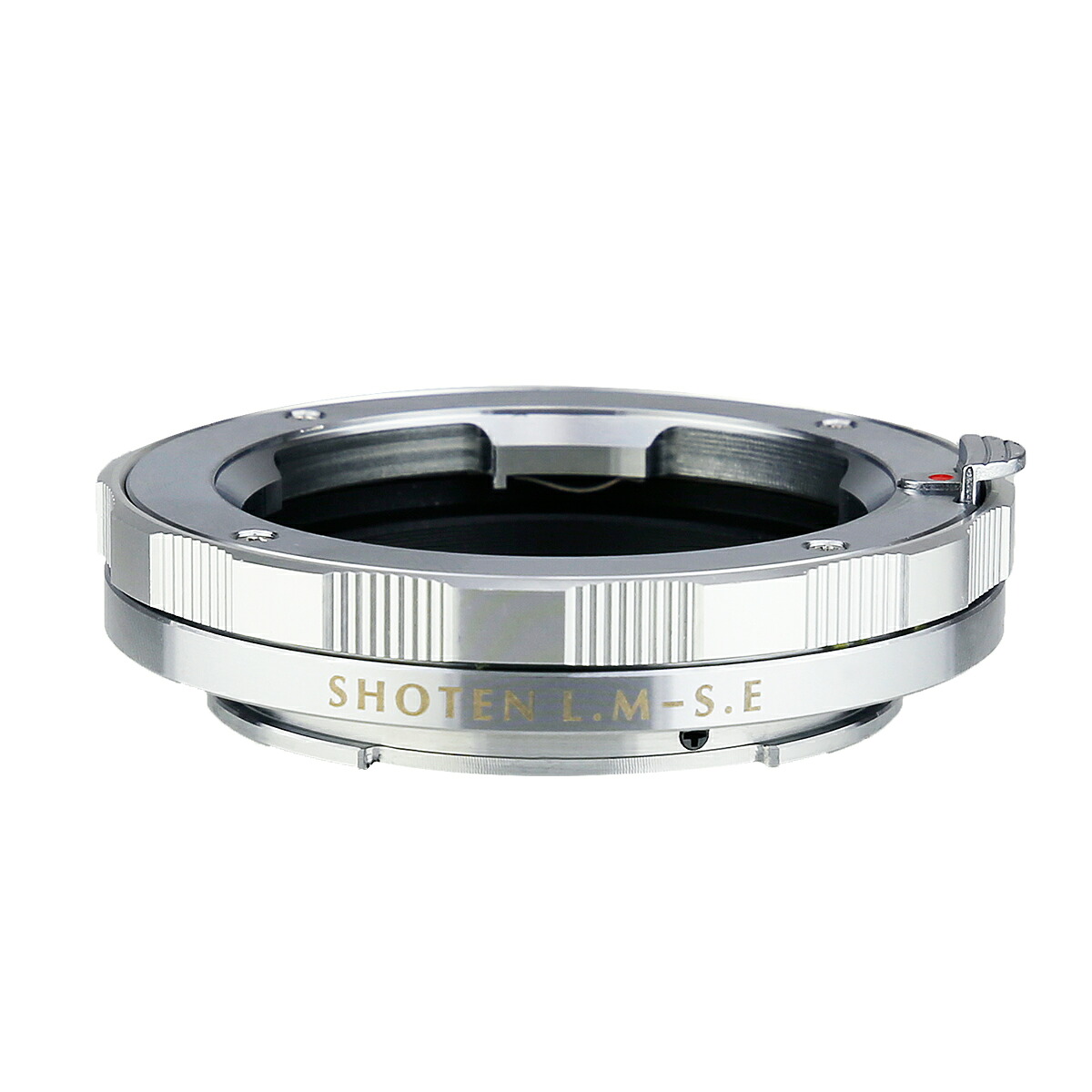 【P2倍！百貨店SALE】【度合い1位】【DGP勝ち取る】 SHOTEN マウントアダプタ LM-SE (S)（ ライカMマウント水晶体 → ソニーEマウント写真機取り替えっこ ） 国内定め事品 製造会社引きうける1年 水晶体アダプタ ソニーEマウント写真機にとり備える しろがね色 興味の中心細工所
