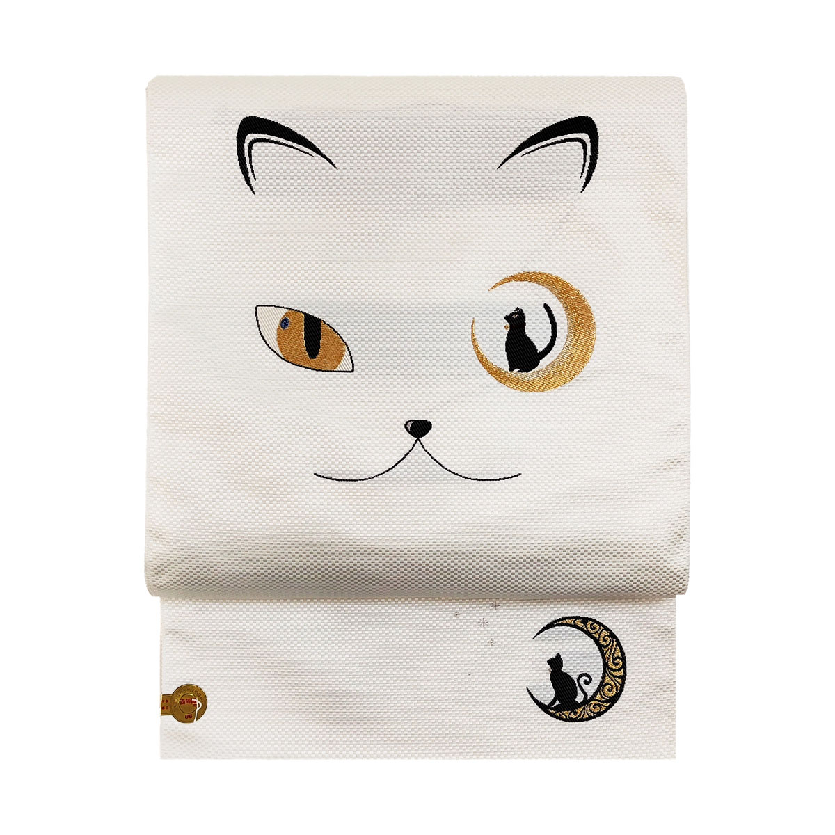 楽天市場】【 仕立済み 】 ポリエステル 八寸名古屋帯（深緑） 猫