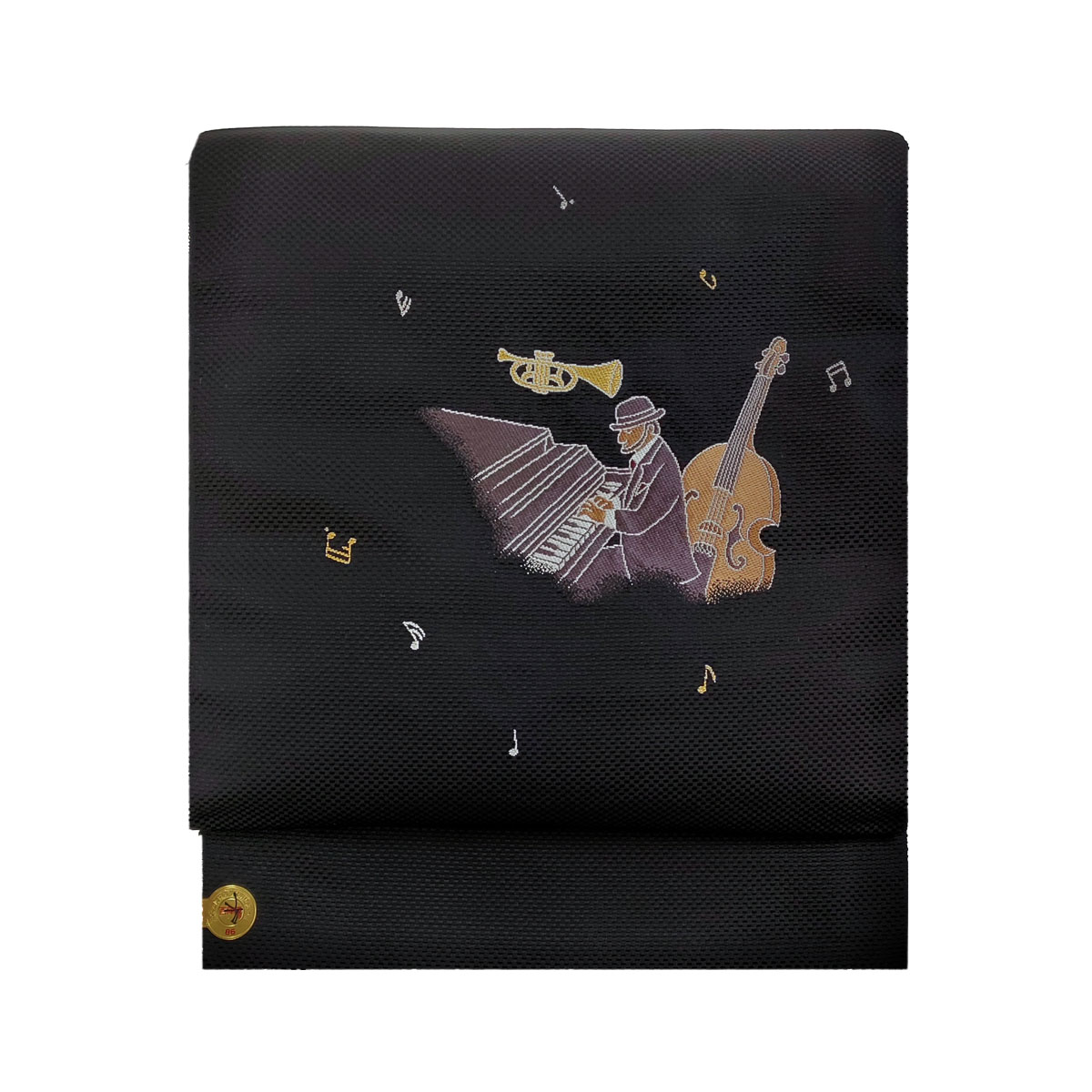 名古屋帯　楽器　正絹 nb01-10077k-1.jpg