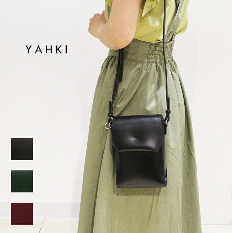 新品 正規品 のスクエア 記念品に ラッピング無料 レディースバッグ バッグ ショルダーバッグ ショルダー 本革 ギフト Yahki ヤーキ ミニ サコッシュ ショルダーバッグ 縦型 牛床革 バッグ バッグ Yh 315 おしゃれバッグと財布半田カバン店レディース ポシェット レザー