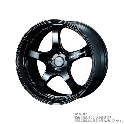 WEDS ウェッズ スポーツ WedsSport RN-05M 19x8.5 45 5H/114.3 GLOSS BLACK アルミ ホイール 1本 72919 トラスト企画 (179131063