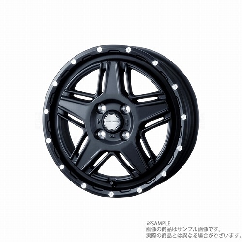 ウェッズ ADVENTURE MUD VANCE 07 14x4.5 45 4H/100 フルマットブラック ホイール アドベンチャー 1本 40529 トラスト企画 (179132477