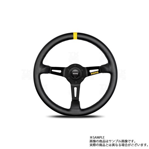 MOMO モモ ステアリング MOD.08 レザー/ブラックスポーク モデル08 レザー/ブラックスポーク 350mm M-58 トラスト企画 正規品 (872111042