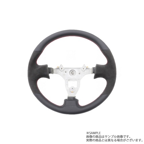 MINE'S マインズ レザーステアリング タイプII 丸型 レッドステッチ スカイライン GT-R R34/BNR34 RB26DETT (875111031