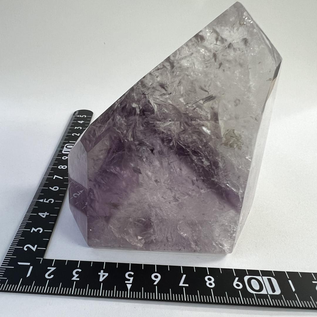 楽天市場】アメジスト ファントム ポイント 六角柱 【約209.6g