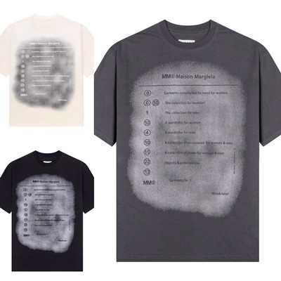 Maison Margiela メゾンマルジェラ ティーシャツ MM6 エムエムシックス トップス 暦 電話番号ロゴタイプ メンズ レディース 棲み家 マルジェラ
