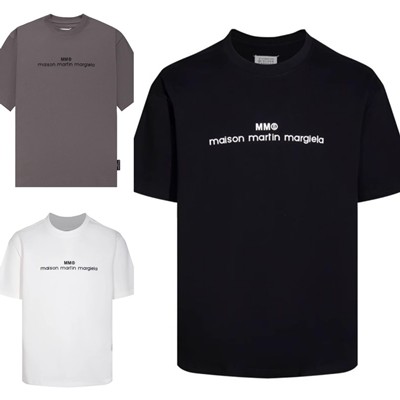 Maison Margiela メゾンマルジェラ ティーシャツ MM6 エムエムシックス トップス 暦 電話番号ロゴタイプ レディース 棲み家 マルジェラ