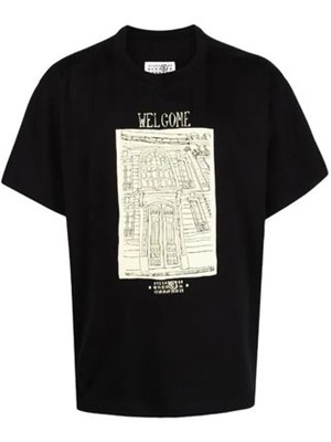 Maison Margiela メゾンマルジェラ ティーシャツ MM6 エムエムシックス トップス 暦 電話番号ロゴタイプ メンズ レディース 棲み家 マルジェラ