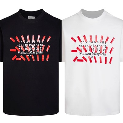 Maison Margiela メゾンマルジェラ ティーシャツ MM6 エムエムシックス トップス 暦 電話番号ロゴタイプ レディース 棲み家 マルジェラ