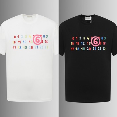 Maison Margiela メゾンマルジェラ MM6 エムエムシックス ティーシャツ トップス 暦 ロゴタイプ  メンズ レディース 住み家 マルジェラ