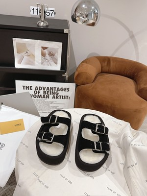 Maison Margiela メゾンマルジェラ MM6 エムエムシックス サンダル モヘヤ 羊肉 コンフォートサンダル シューズ レディース メンズ 棲み家 マルジェラ