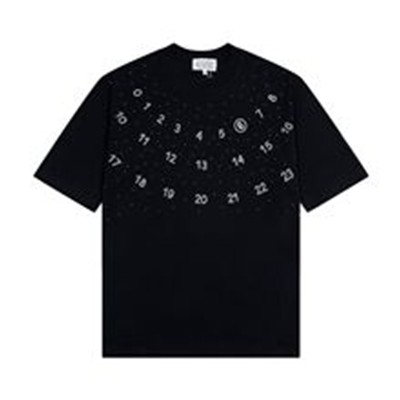 Maison Margiela メゾンマルジェラ ティーシャツ トップス 暦 MM6 エムエムシックス 電話番号ロゴタイプ メンズ レディース 住み家 マルジェラ