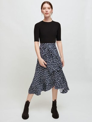 maje  Horse print trompe dress 衣装