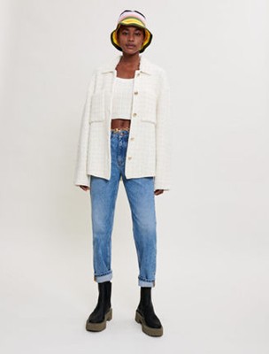 maje  Tweed overshirt トップス