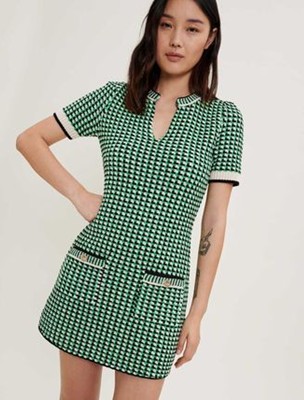 maje  Decorative knit dress 衣裳