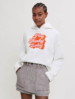 maje  70’s-style embroidered sweatshirt トップス