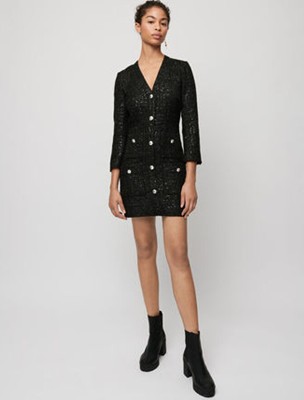 maje Short fitted dress ワンピース|AYA-FARM店