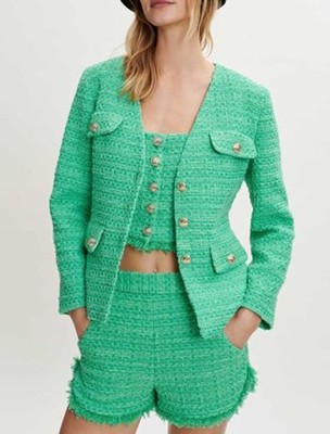 maje  Fitted tweed jacket 上衣