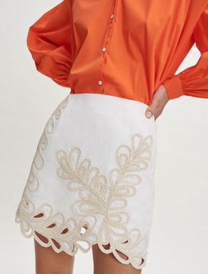 maje  Fully embroidered skirt スコート