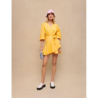 maje  WRAP DRESS WITH TIE 衣裳