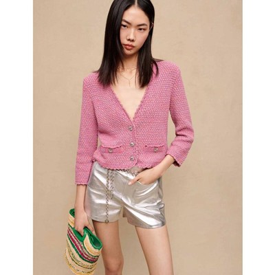 maje TWEED-EFFECT KNIT CARDIGAN カーディガン|AYA-FARM店