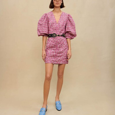maje  SHORT FLORAL PRINTED DRESS 衣裳