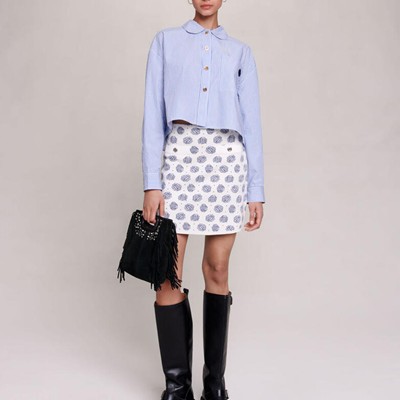 maje  MONOGRAMMED KNIT SKIRT スコート