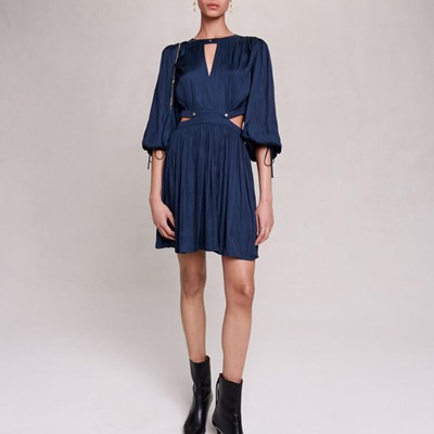 maje  SHORT SATIN DRESS 衣裳
