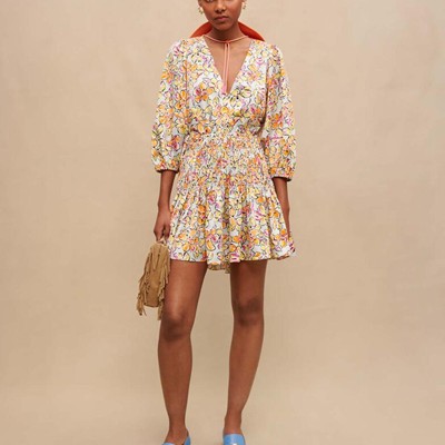maje  SHORT FLORAL PRINTED DRESS 衣裳