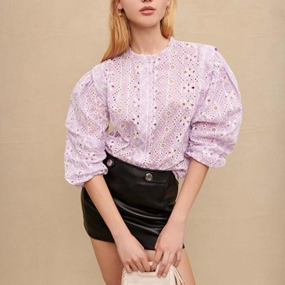 maje  EMBROIDERED COTTON SHIRT トップス
