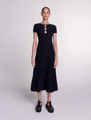 maje  Rib knit maxi dress 衣装 お召しもの
