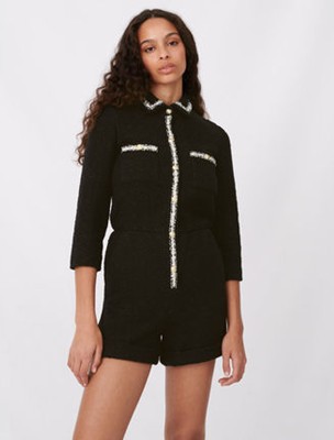 Maje  TWEED-STYLE PLAYSUIT 取りまかなう櫂