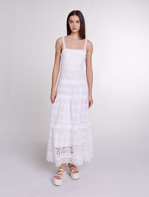 maje  CROCHET-KNIT MAXI DRESS 衣装 お召しもの