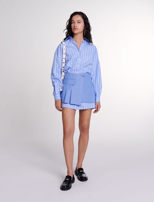 maje  2-IN-1 STRIPED DRESS 衣裳 御召しもの