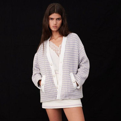 maje Tweed cardigan-inspired jacket ジレー