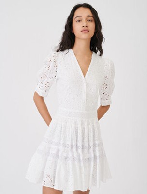 maje Skater dress in guipure ワンピース｜AYA-FARM店