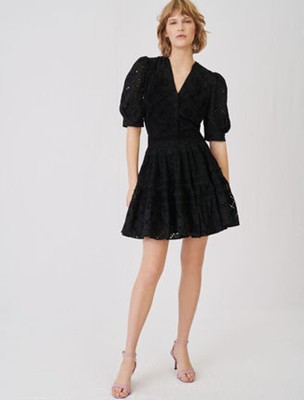 maje  Skater dress インチ guipure 衣裳