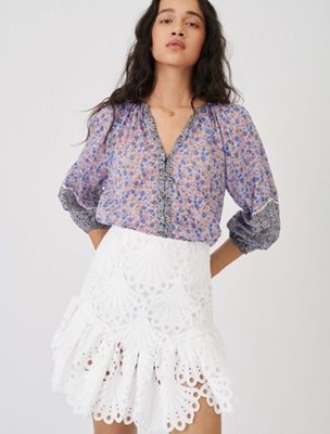 maje  Guipure skirt スコート