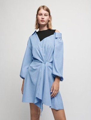 maje  Trompe striped shirt dress 衣裳