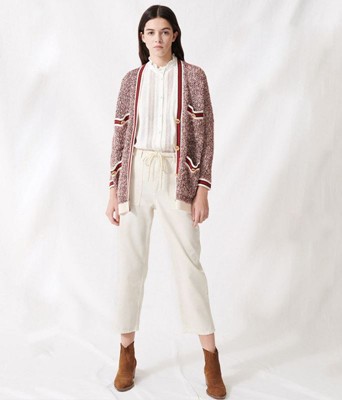 maje FANCY KNIT CARDIGAN ジレー