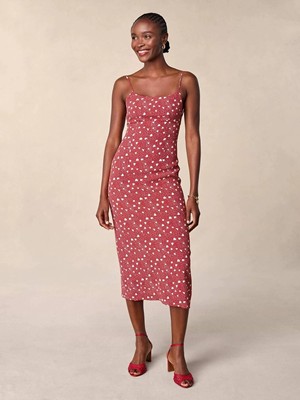 Rouje 頬べに ANNICK DRESS FLOWY midi DRESS WITH OPEN BACK 衣裳