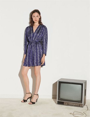 sandro 沙子ロShort printed dress 衣装