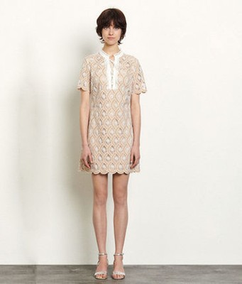 sandro 砂子ロShort broderie anglaise dress 衣裳