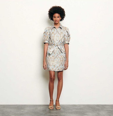 sandro 砂子ロBrocade coat dress 衣裳