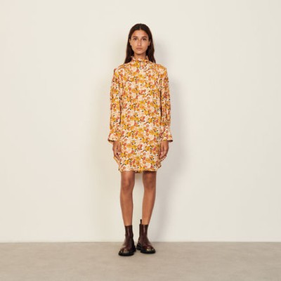 sandro 沙子ロ Shop printed dress 衣装