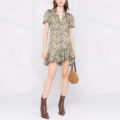 sandro 砂子ロ Short printed dress 衣裳