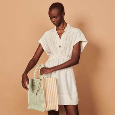 sandro サンドロ Short linen dress ワンピース｜AYA-FARM店
