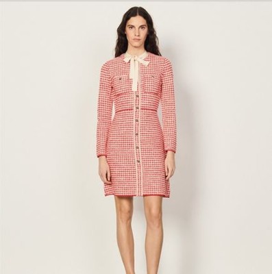 sandro 砂子ロ Tweed dress 衣裳