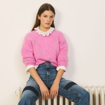 sandro 沙子ロ Mohair knit sweater トップス