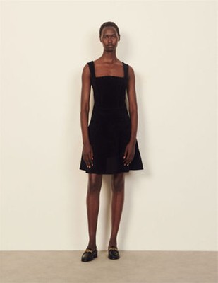 sandro 真砂ロ Chenille knit bustier dress 衣装
